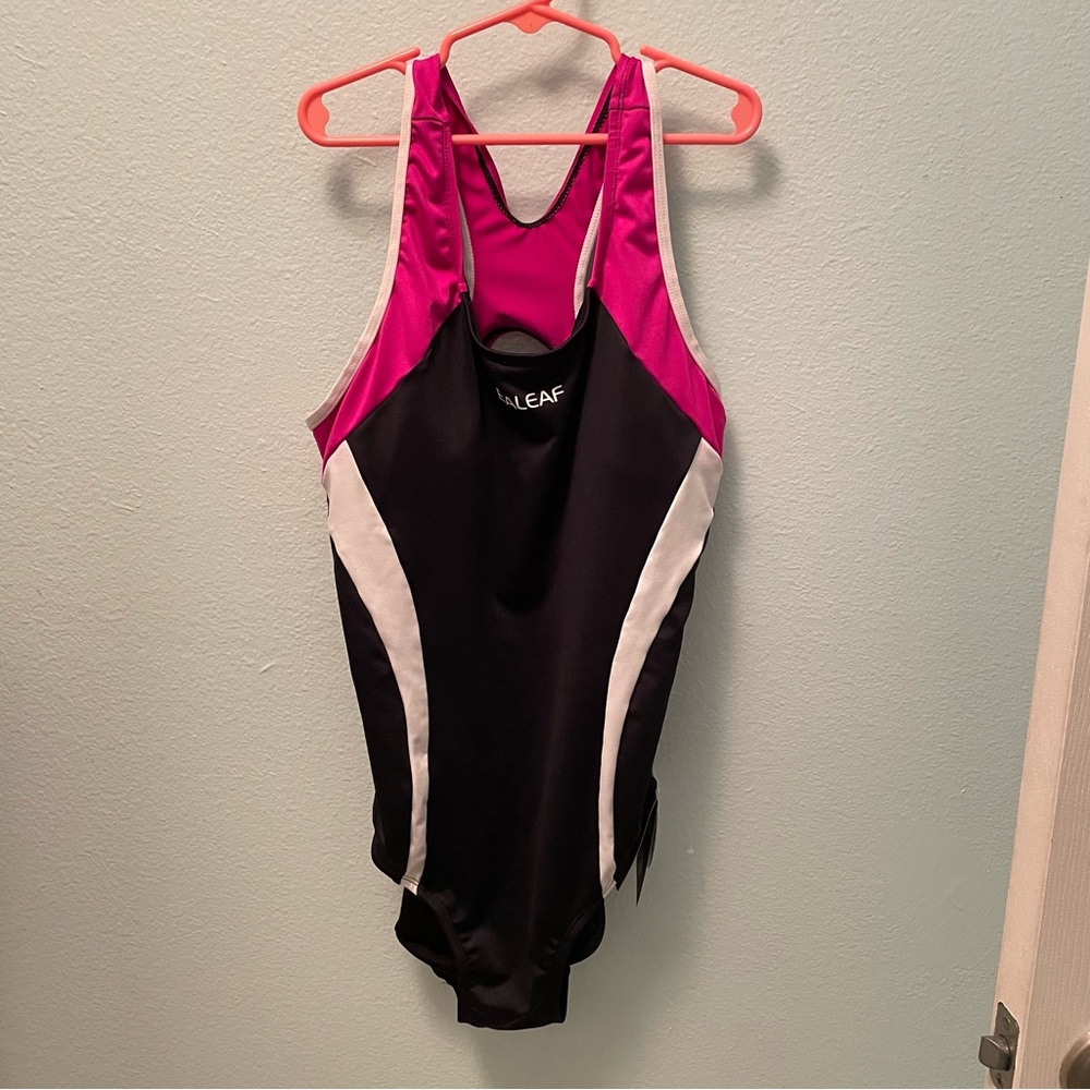 BALEAF Women's Pink and Black Swimsuit